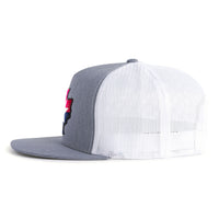 TEXAS STAR 5-Panel Flat Grey/White - Tailgate Hats