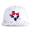 TEXAS STAR 5-Panel Flat White Camo - Tailgate Hats