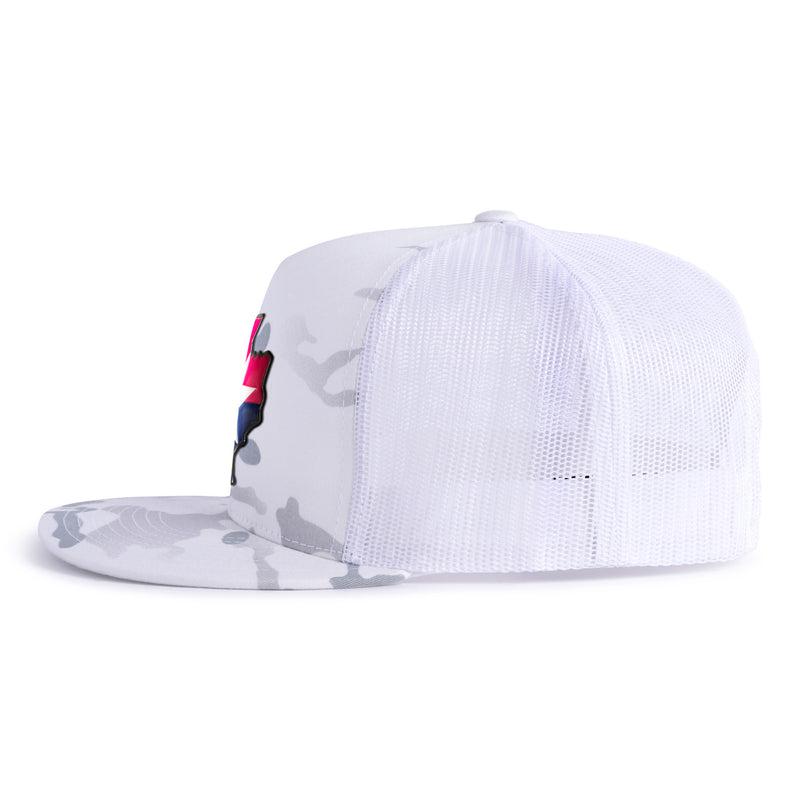 TEXAS STAR 5-Panel Flat White Camo - Tailgate Hats