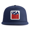 USA BADGE 5-Panel Flat Snapback