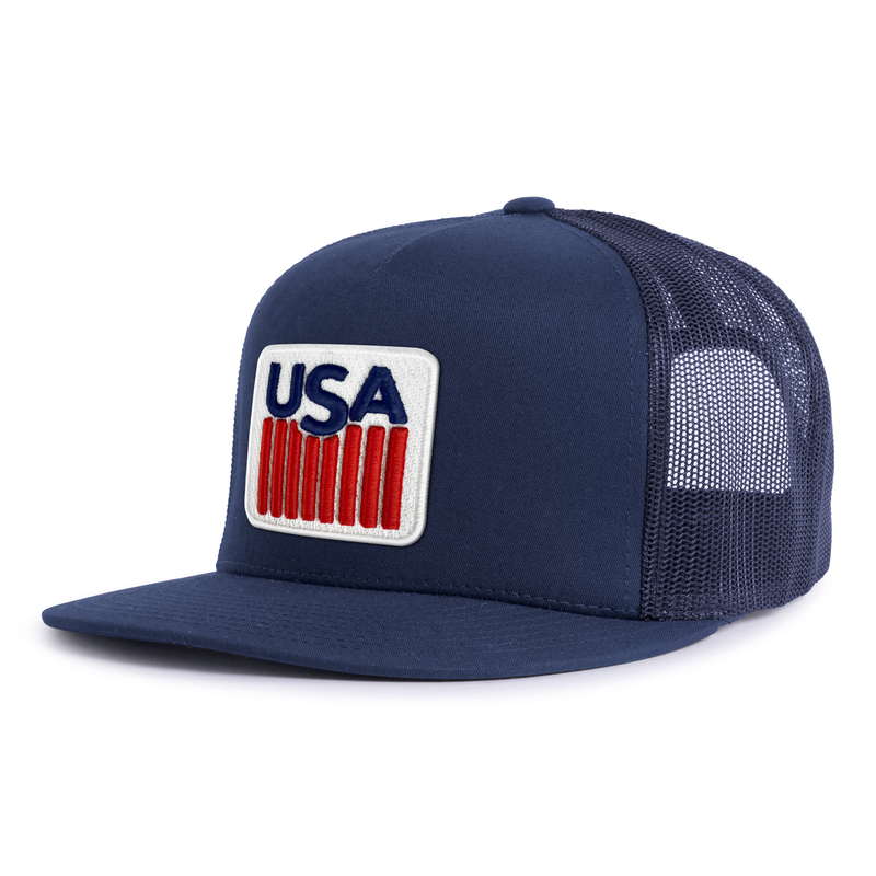 USA BADGE 5-Panel Flat Snapback