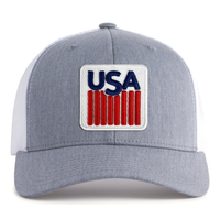 USA BADGE 6-Panel Curved Snapback