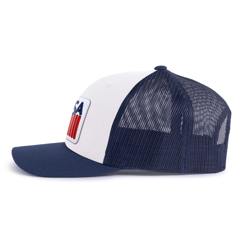 USA BADGE 6-Panel Curved Snapback