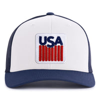 USA BADGE 6-Panel Curved Snapback