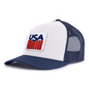 USA BADGE 6-Panel Curved Snapback