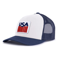 USA BADGE 6-Panel Curved Snapback