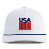 USA BADGE 5-Panel Curved Rope Hat