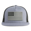 USA FLAG 5-Panel Flat Grey/Black - Tailgate Hats