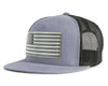 USA FLAG PVC 5-Panel Flat Grey Black