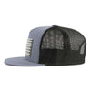 USA FLAG 5-Panel Flat Grey/Black - Tailgate Hats