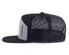 USA FLAG PVC 7-Panel Flat Snapback, Richardson 168 Black