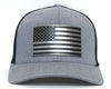 USA CHROME FLAG 6-Panel Curved Flexfit 110M Grey Black