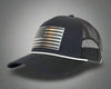USA CHROME FLAG 5-Panel Curved Rope Hat, Richardson 112 Black
