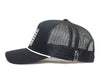 USA CHROME FLAG 5-Panel Curved Rope Hat, Richardson 112 Black
