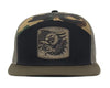 USA EAGLE 7-Panel Flat Bill Camo Snapback, Richardson 168 Black