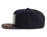 USA FLAG PVC 6-Panel Flat Black Camo