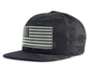 USA FLAG PVC 6-Panel Flat Camo Black