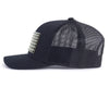 USA FLAG PVC 6-Panel Curved Black