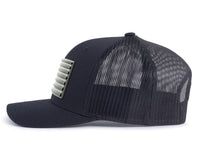 USA FLAG PVC 6-Panel Curved Black