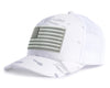 USA FLAG PVC 6-Panel Curved Camo White
