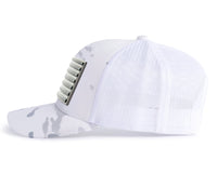 USA FLAG PVC 6-Panel Curved Camo White