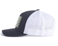 USA FLAG PVC 5-Panel Curved Charcoal