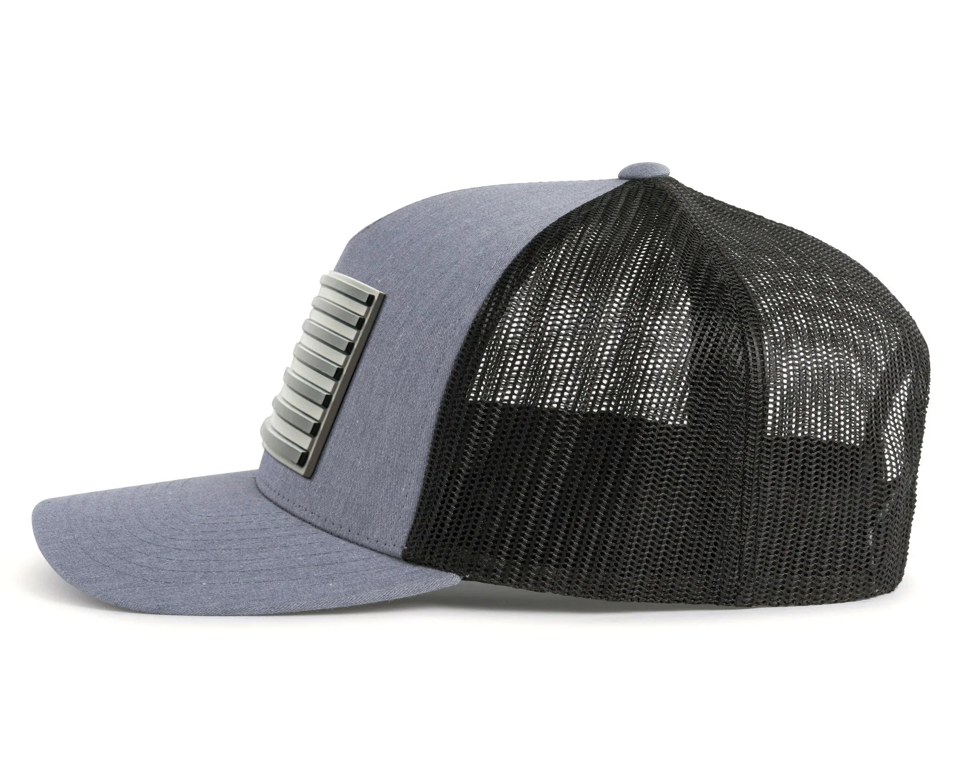 USA FLAG PVC 5-Panel Curved Grey Black