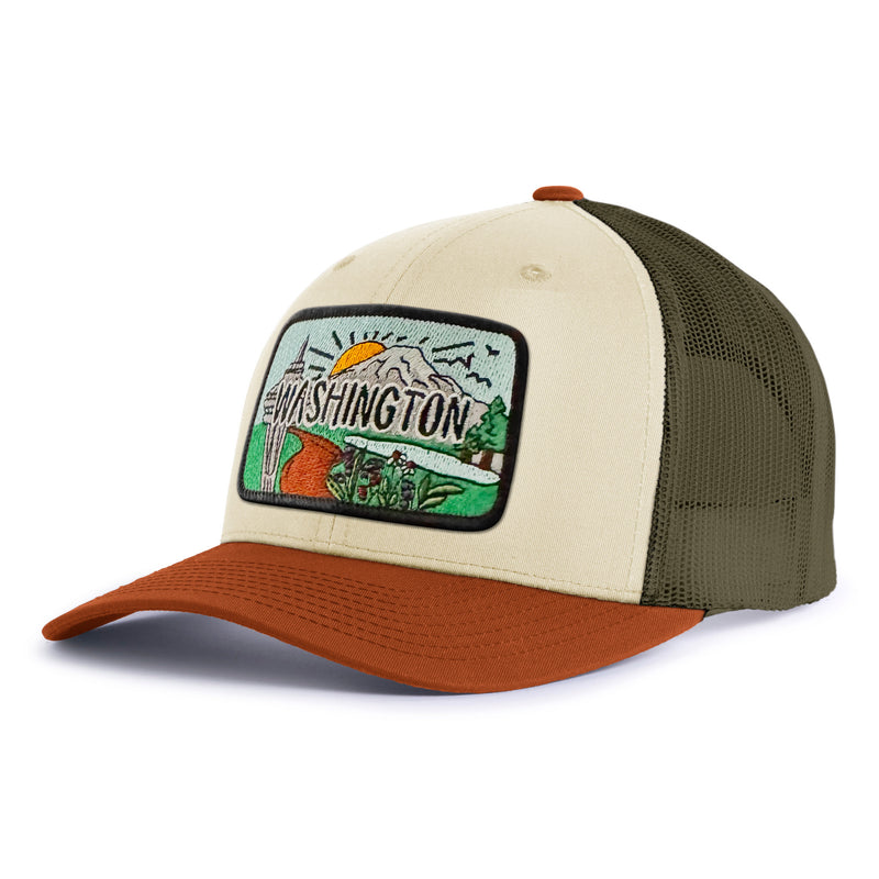 WASHINGTON SKY 6-Panel Low-Profile Trucker, Richardson 115