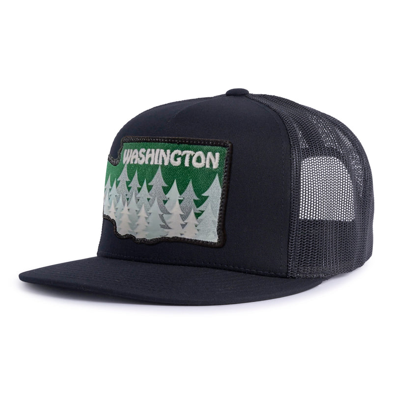 WASHINGTON TREE 5-Panel Flat Black - Tailgate Hats