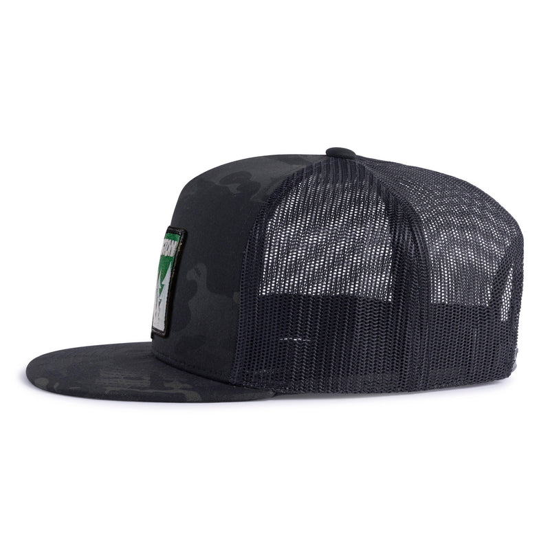 WASHINGTON TREE 5-Panel Flat Black Camo - Tailgate Hats