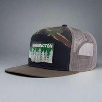 WASHINGTON TREE 7-Panel Flat Black/Camo