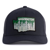 WASHINGTON TREE 6-Panel Curved Black - Tailgate Hats