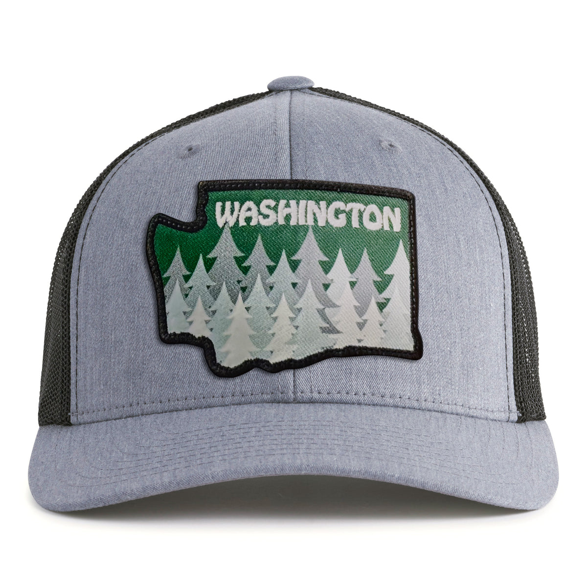 WASHINGTON TREE 6-Panel Curved Grey/Black - Tailgate Hats