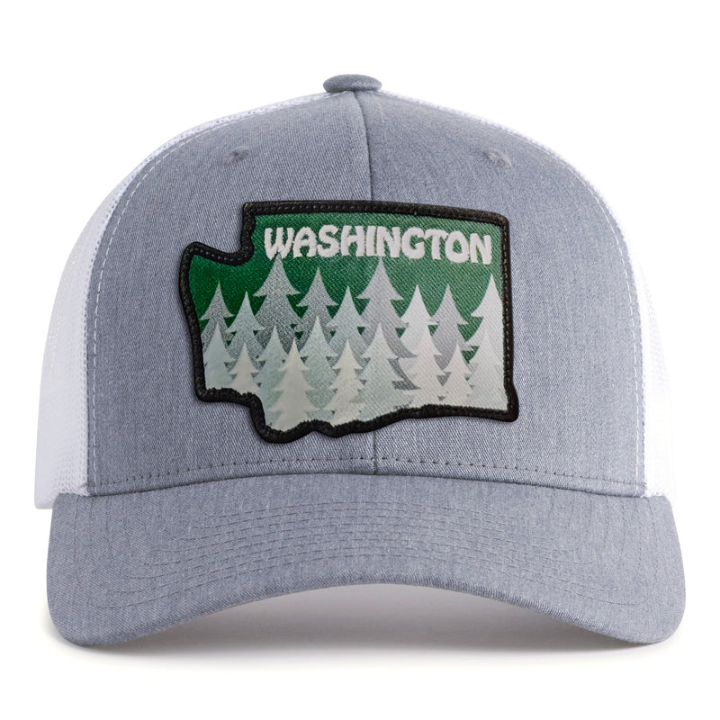 WASHINGTON TREE 6-Panel Curved Grey/White - Tailgate Hats