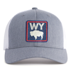 WYOMING BADGE 6-Panel Curved Snapback