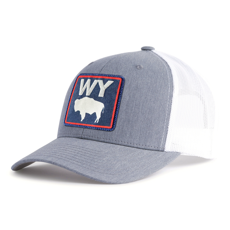 WYOMING BADGE 6-Panel Curved Snapback