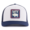 WYOMING BADGE 6-Panel Curved Snapback