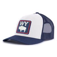 WYOMING BADGE 6-Panel Curved Snapback