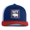 WYOMING BADGE 6-Panel Curved Snapback