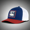 WYOMING BADGE 6-Panel Curved Snapback, Richardson 112