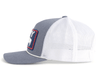 WYOMING BADGE 5-Panel Curved Rope Hat, Richardson 112 Grey