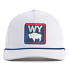 WYOMING BADGE 5-Panel Curved Rope Hat, Richardson 112FPR