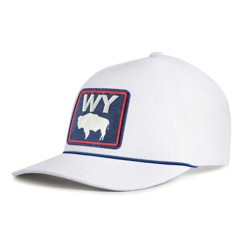 WYOMING BADGE 5-Panel Curved Rope Hat, Richardson 112FPR