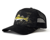WALLEYE 6-Panel Camo Hat Black