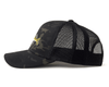 WALLEYE 6-Panel Camo Hat Black