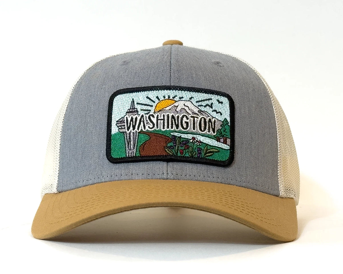 WASHINGTON SKY 6 - Panel Low - Profile Snapback, Richardson 115 - Tailgate Hats
