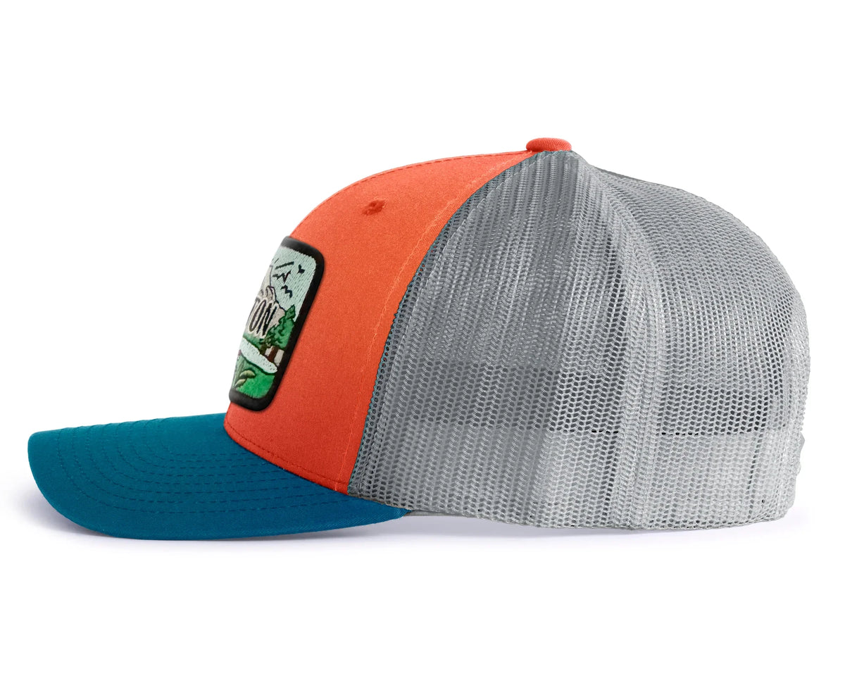 WASHINGTON SKY 6 - Panel Curved Snapback, Richardson 112 - Tailgate Hats