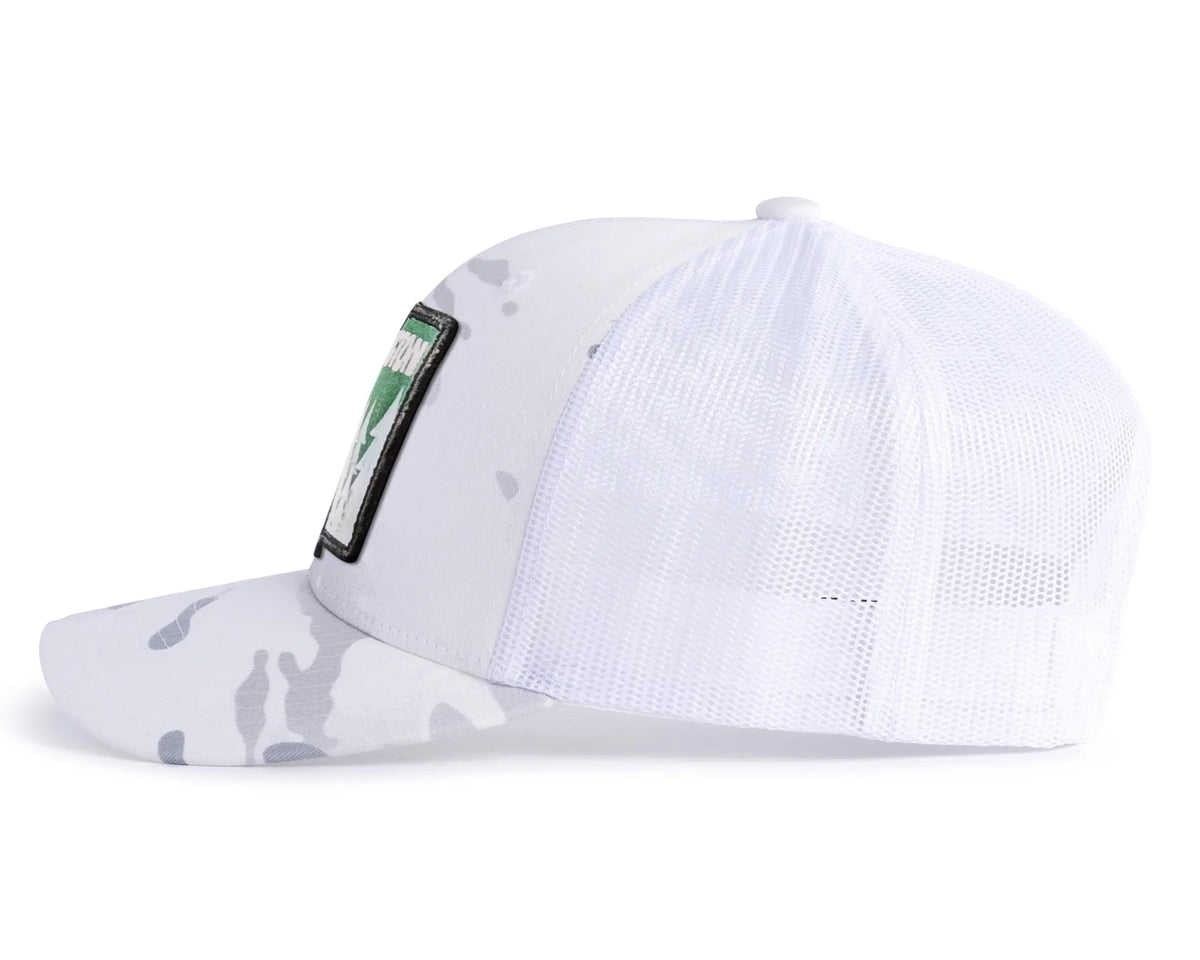 WASHINGTON TREE 6 - Panel Curved Camo White - Tailgate Hats