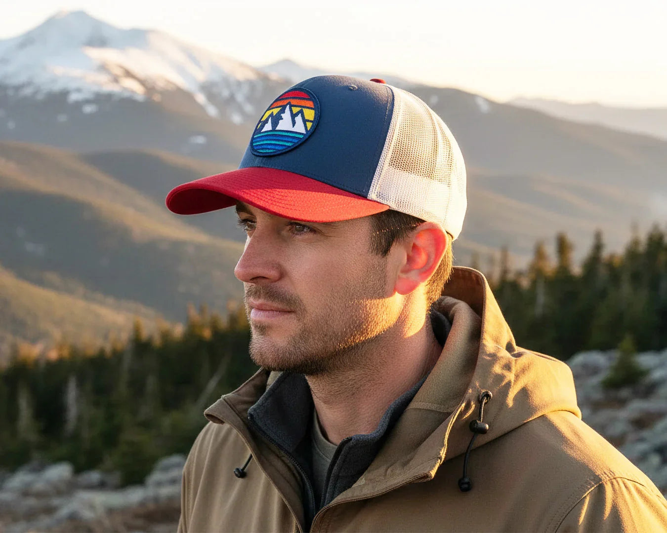 WHITE MOUNTAINS 6-Panel Snapback, Richardson 112 Blue