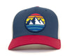 WHITE MOUNTAINS 6-Panel Snapback, Richardson 112 Blue